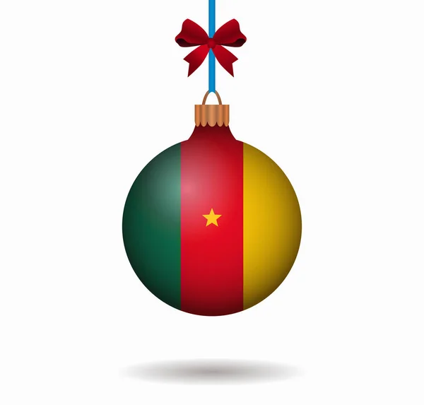 Isolated christmas ball cameroon — Stock Vector