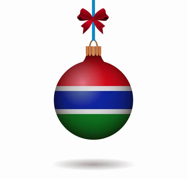 Vereinzelte Weihnachtsball-Gambia — Stockvektor