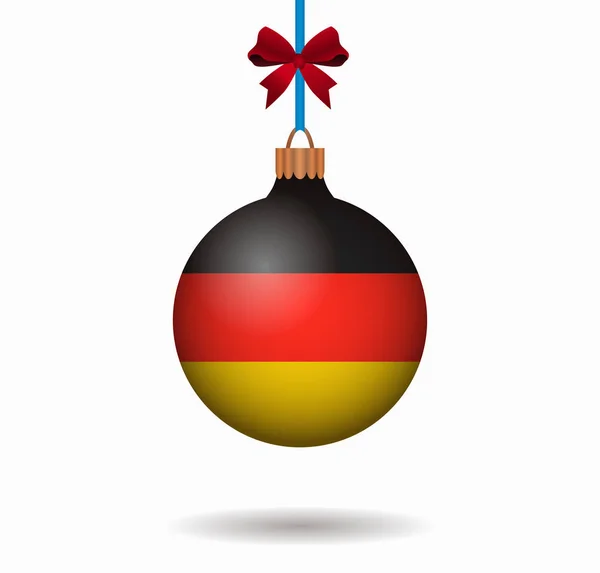 Isolated christmas ball germany — Stock Vector