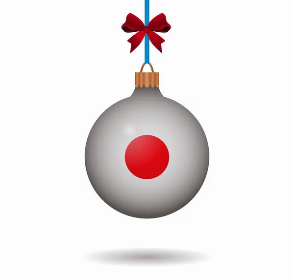 Isolierte Weihnachtskugel japan — Stockvektor