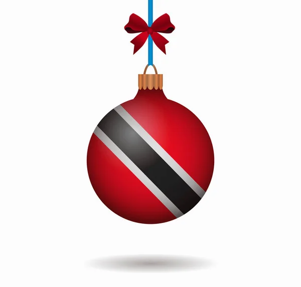 Bola de Navidad aislada trinidad — Vector de stock