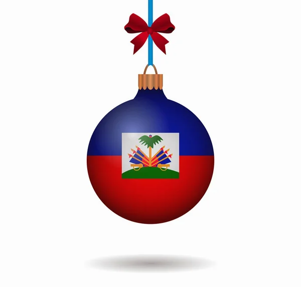 Isolierte Weihnachtskugel haiti Stockvektor