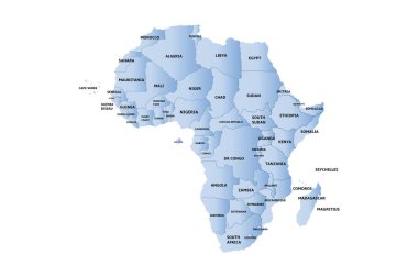 Mavi Afrika Haritası