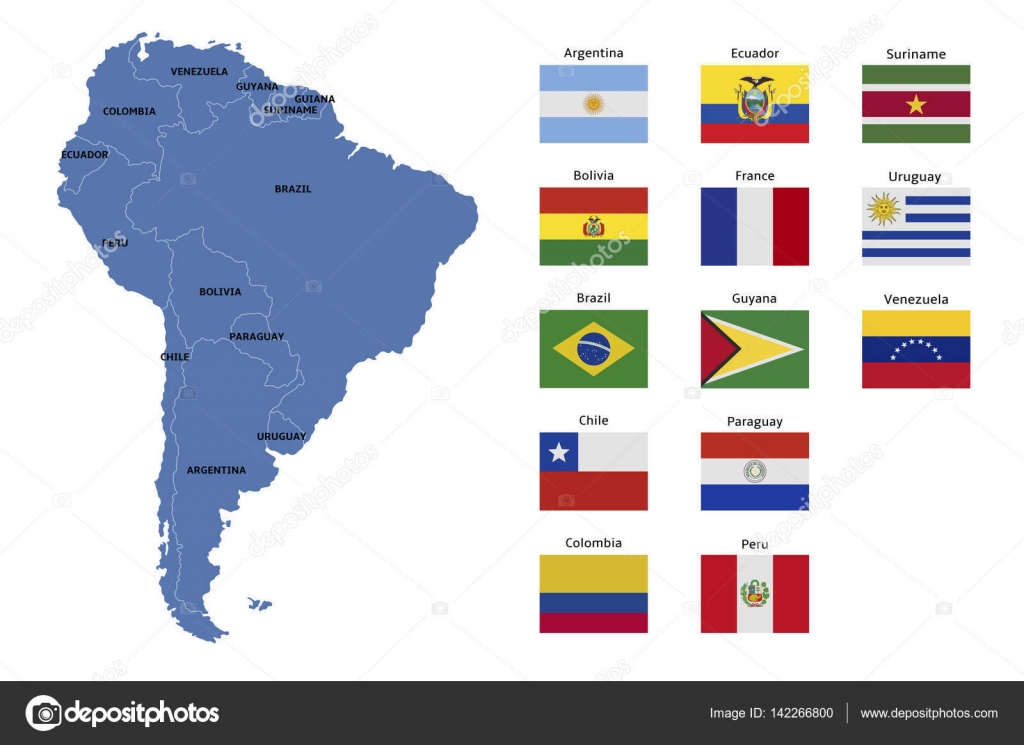 Bandeira Dos Paises Da America Do