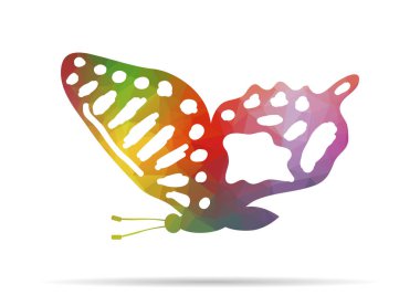 düşük Poli güzellik kelebek