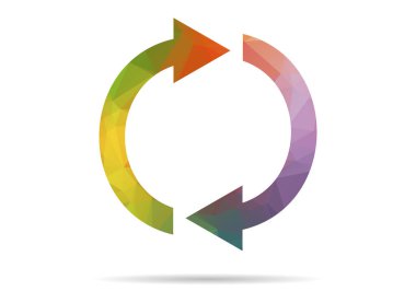 düşük Poli çift ok