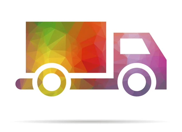 Camion poly bas — Image vectorielle