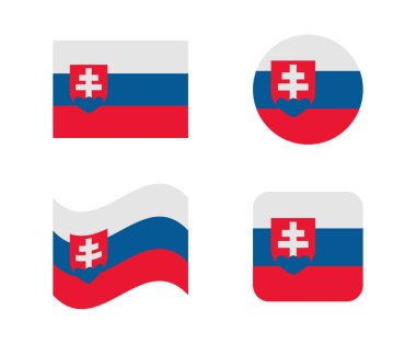 Slovakya'nın 4 bayrakları ayarlayın