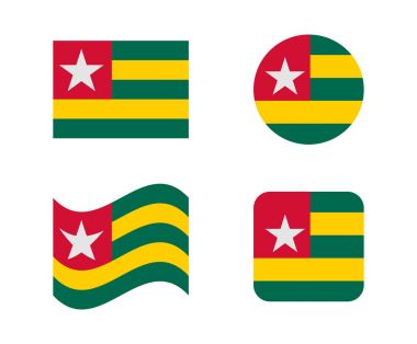 Togo 4 bayrakları ayarlayın