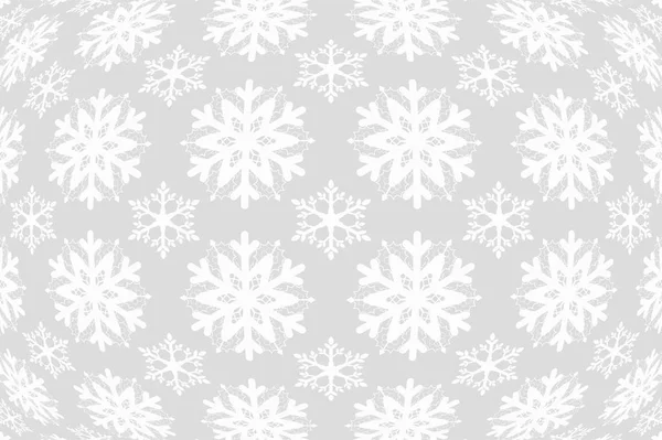 Giant snowflakes seamless wallpaper white — Stock Vector