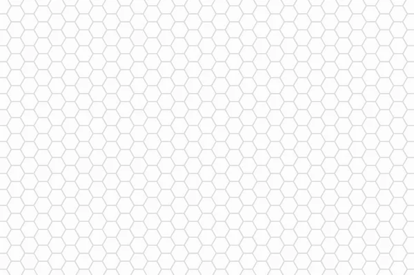 白い六角形のシームレスな壁紙 — ストックベクタ