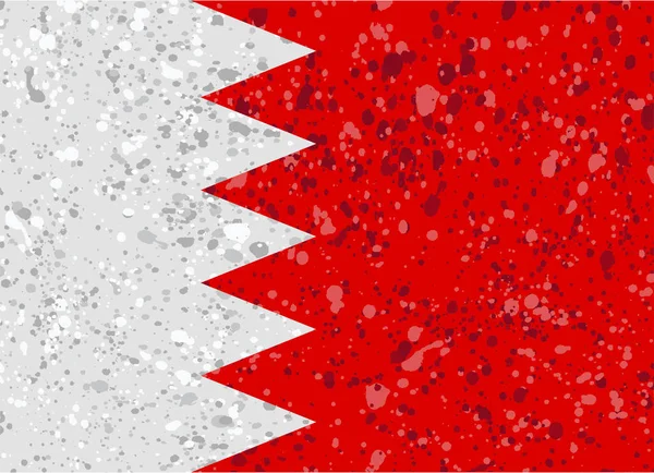 Bahrain bandera grunge ilustración — Vector de stock