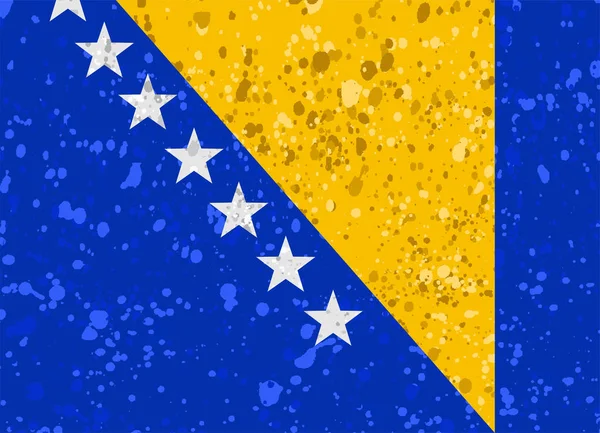 Flaga ilustracja Bośnia — Wektor stockowy