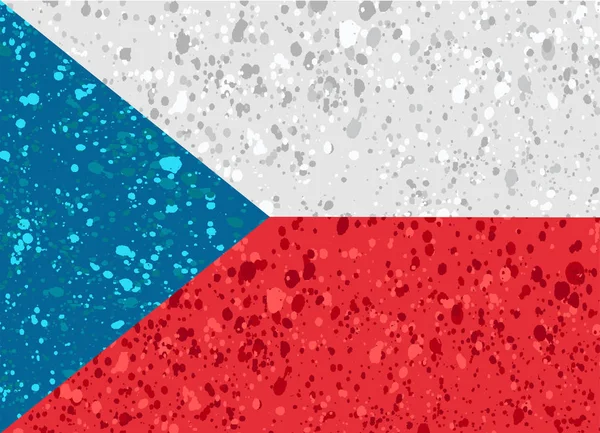 Czeski flaga ilustracja — Wektor stockowy