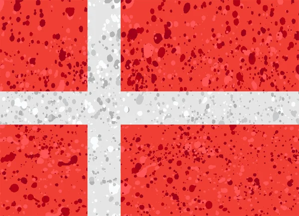 Denmark bandeira grunge ilustração —  Vetores de Stock