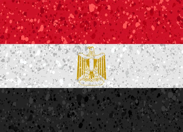 Egypte drapeau grunge illustration — Image vectorielle