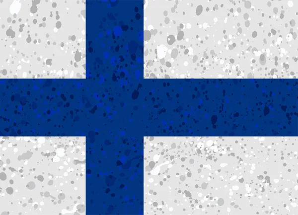 Φιλανδία σημαία grunge εικονογράφηση — Διανυσματικό Αρχείο