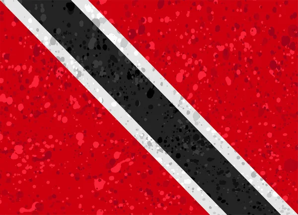 Trinidad Flagge Grunge Illustration — Stockvektor