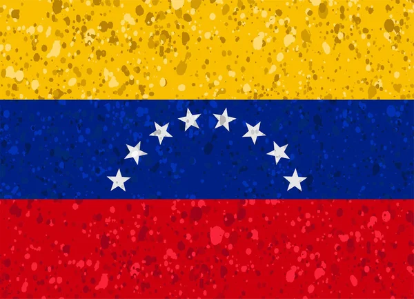 Drapeau venezuela illustration grunge — Image vectorielle