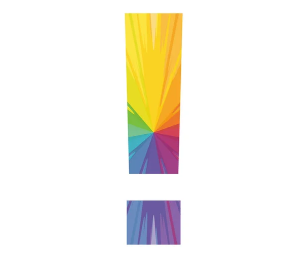Info icono abstracto multicolor — Vector de stock