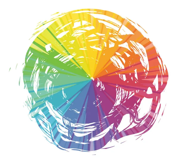 leke çok renkli soyut simgesi