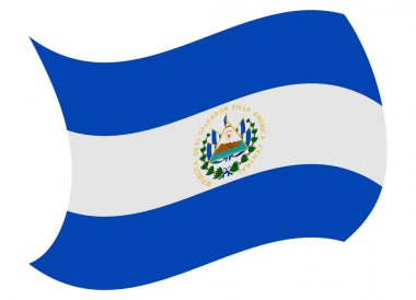 el salvador bayrak Rüzgar tarafından taşındı