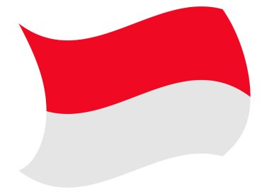 Endonezya bayrağı Rüzgar tarafından taşındı