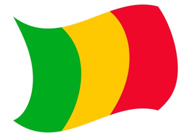 mali bayrak Rüzgar tarafından taşındı