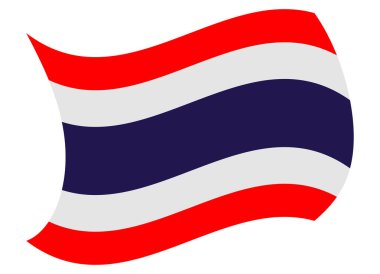 Tayland bayrağı Rüzgar tarafından taşındı