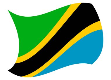 Tanzanya bayrak Rüzgar tarafından taşındı