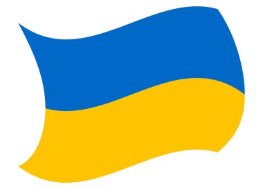 Ukrayna bayrağı Rüzgar tarafından taşındı