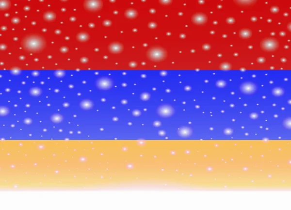 Флаг Армении на рождественском фоне — стоковый вектор