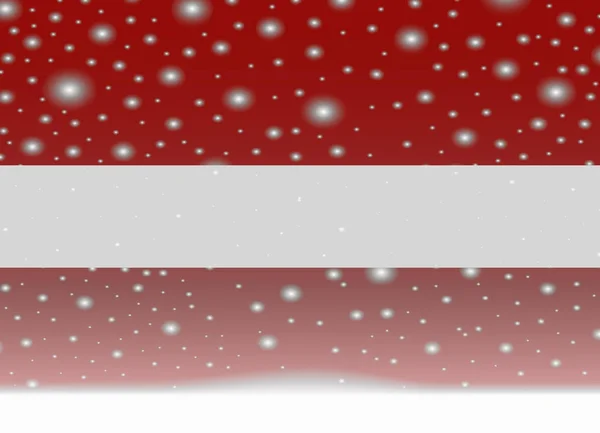 Latvia flag on christmas background — Stock Vector