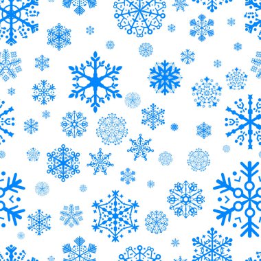 Mavi kar tanesi desen