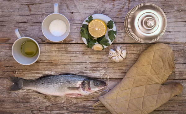 Balık hazırlık yüksek görünümü