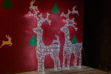 Ren geyiği Noel ışıkları