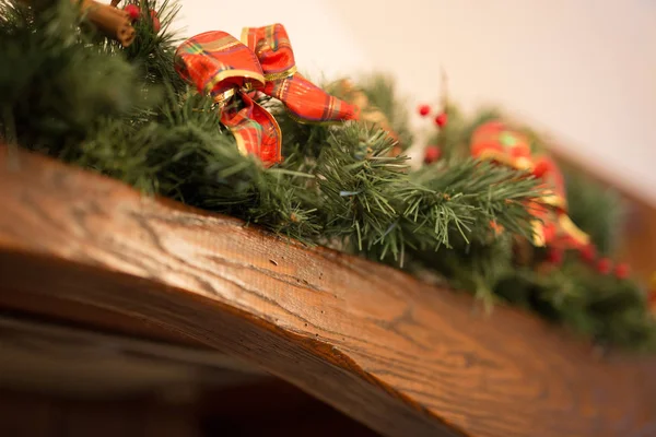 Red christmas bow — Stock Photo, Image