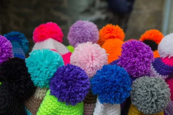  renkli pom pom yakın çekim