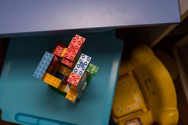 İnşaat oyun tuğla çeşitli renkler-2 ile