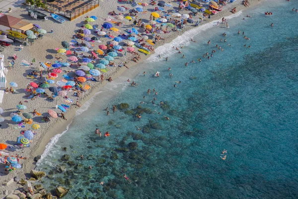 yıkananlara Calabria.Jpg Scilla deniz, havadan görünümü
