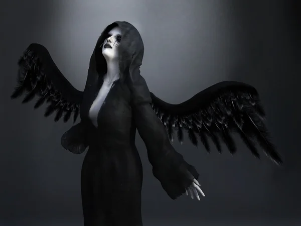 3D vykreslování anděla smrti. — Stock fotografie