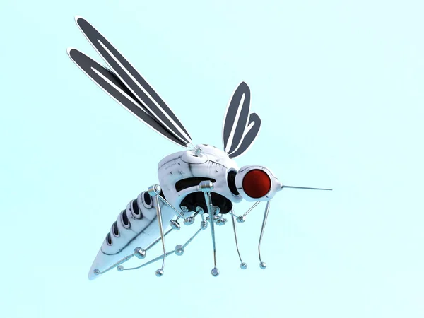 3D-rendering av en robotic mosquito nr 2. — Stockfoto