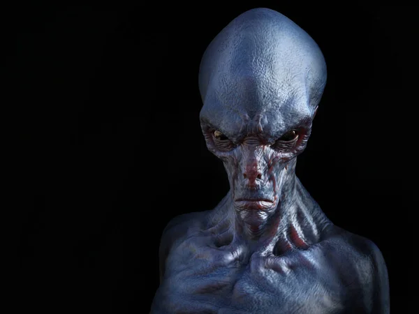 3D rendering of an angry alien creature. — Stock Photo, Image