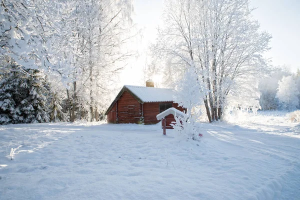 Paisaje en invierno —  Fotos de Stock