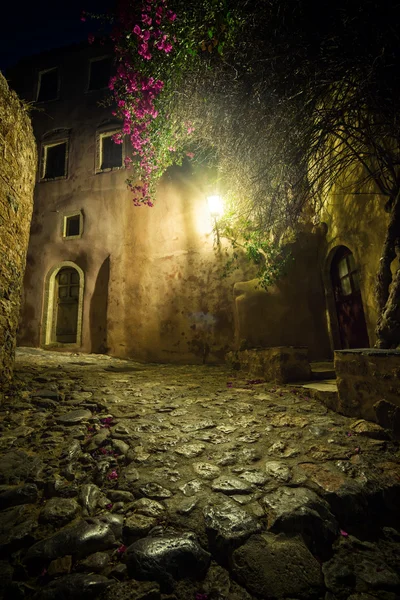 La hermosa ciudad castillo bizantino de Monemvasia — Foto de Stock