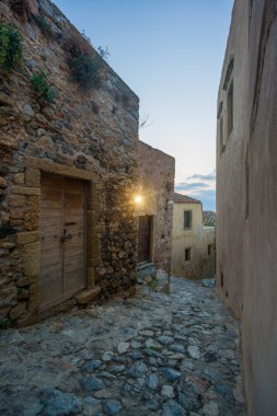 Laconia içinde Monemvasia güzel Bizans Kalesi şehir 