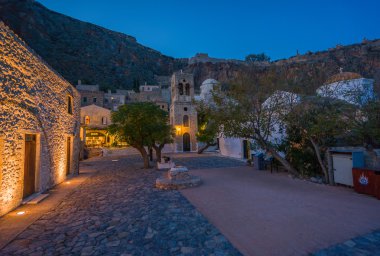 Monemvasia güzel Bizans Kalesi şehir