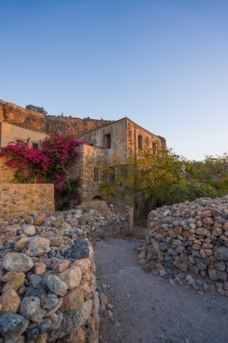 Laconia, Monemvasia güzel Bizans Kalesi şehir