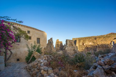 Laconia, Monemvasia güzel Bizans Kalesi şehir