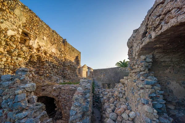 La bella città castello bizantino di Monemvasia in Laconia — Foto Stock